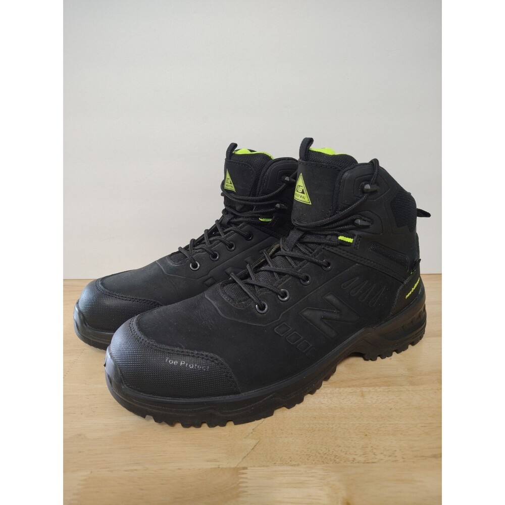 New Balance Calibre Men's Composite Toe Side Zip Boots, Black Size 12 EU 46.5